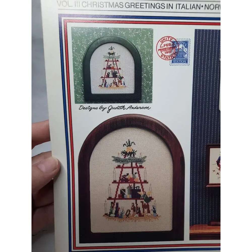 1989 Unity Station Originals Cross Stitch Leaflet Vol III Christmas Greetings
